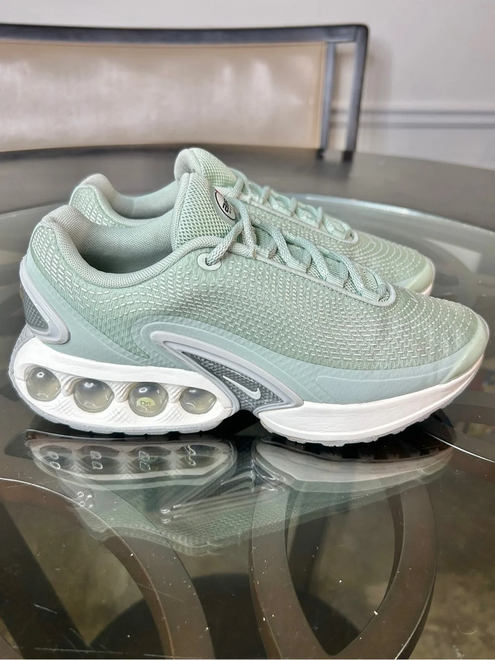 Nike Air Max Dn All Day Mint Foam Light Orewood Brown Womens Size 7.5 HJ9636-001